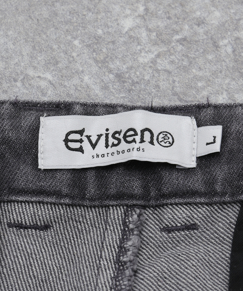 Evisen Skateboards（エビセンスケートボード）の「EVISEN / エビセン NICOLA COLOR DENIM PT（デニムパンツ・メンズ・グレー・MEDIUM/LARGE）」の17枚目の写真