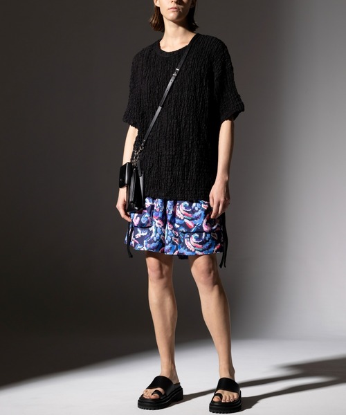 ROBES&CONFECTIONS（ローブスコンフェクションズ）の「Robes & Confections/ローブス&コンフェクションズ/Cotton shrinking Lace T-shirt（Tシャツ/カットソー・レディース・ホワイト/ブラック・3/1）」の10枚目の写真