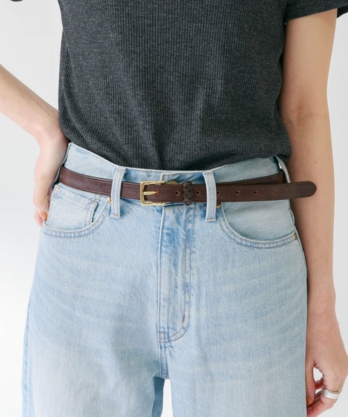 URBAN RESEARCH Sonny Label（アーバンリサーチサニーレーベル）の「HADDON&JONES　20MMプレーンベルト（ベルト・レディース・ブラック/ブラウン・85）」の7枚目の写真