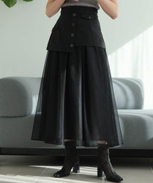 LADY MADE 黒　ロングスカート LADYMADE｜レディメイドのスカート（ブラック/黒色系・ロング