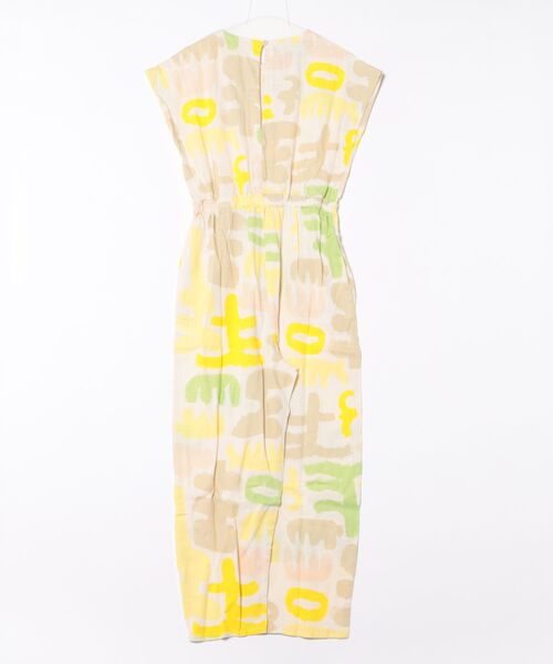 セール】Carnival print buttoned short sleeve oveall（つなぎ