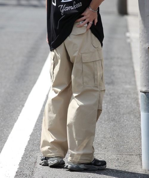 THRASHER(スラッシャー)の「【THRASHER/スラッシャー】リップストップカーゴパラシュートパンツ(カーゴパンツ・メンズ・ベージュ/グリーン/ブラック・L/M/LL)」の15枚目の写真
