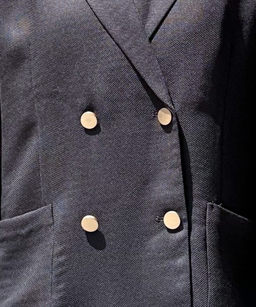 Doux archives（ドゥアルシーヴ）の「【ロングシーズンHIT ITEM】メッシュテーラードダブルジャケット（テーラードジャケット・レディース・ベージュ/ブラック/チャコールグレー/グレー/ネイビー/ブラウン/グレー系その他・38）」の21枚目の写真