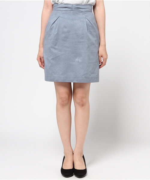 PROPORTION BODY DRESSING（プロポーションボディドレッシング）の「スエードコクーンスカート（スカート・レディース・ベージュ系その他/ブルー/ボルドー・1/3/2）」の4枚目の写真