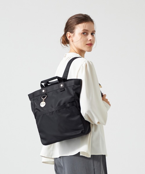 美品 LA BAGAGERIE ラバガジェリー ナイロン バックパック ブラック セール】 ナイロン リュックサック （リュック・バックパック