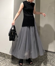 ◇ラメニットチュールスカートセット