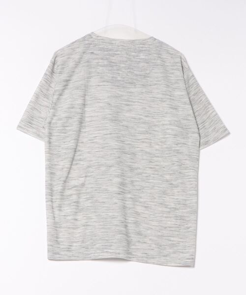 m.f.editorial（エムエフエディトリアル）の「スペースダイリップル Vネック半袖Tシャツ（Tシャツ/カットソー・メンズ・ライトグレー・X-LARGE/MEDIUM/LARGE）」の13枚目の写真