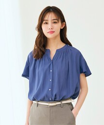 grove | ＜ご自宅で洗える＞ヴィンテージサテンスキッパーブラウス(シャツ/ブラウス)