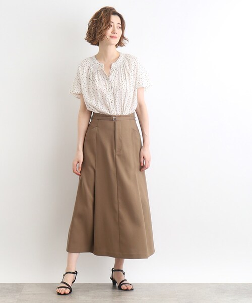 grove（グローブ）の「◆＜ご自宅で洗える＞ヴィンテージサテンスキッパーブラウス（シャツ/ブラウス・レディース・ネイビー系/ホワイト系3/ホワイト系8/イエロー系その他/ブルー系その他/オフホワイト・03/02/01/04/05）」の21枚目の写真