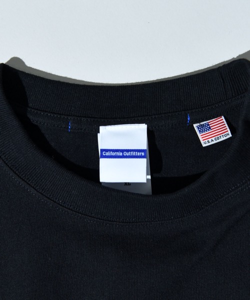 CALIFORNIA OUTFITTERS(カリフォルニア アウトフィッターズ)の「STD-4D22 USAコットン ベーシックTシャツ(Tシャツ/カットソー・メンズ・ホワイト/ブラック/サンドベージュ・M/L/XL)」の7枚目の写真