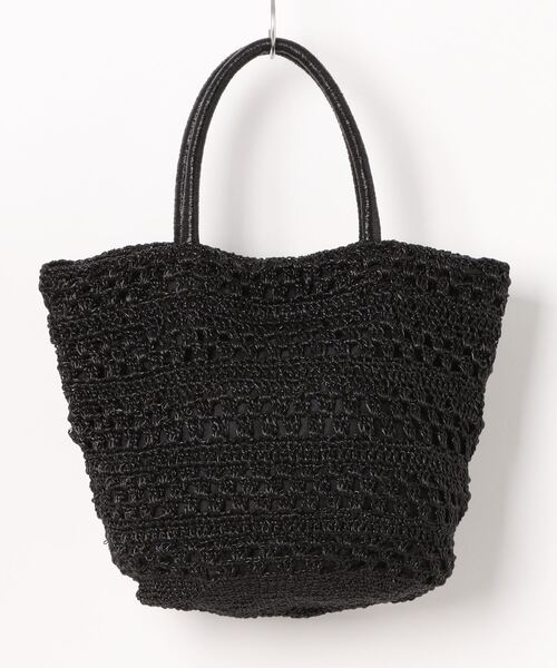 KATHARINE ROSS（キャサリンロス）の「【KATHARINE ROSS】メタリックヤーンバッグ（かごバッグ・レディース・シルバー/ブラック・MEDIUM）」の3枚目の写真
