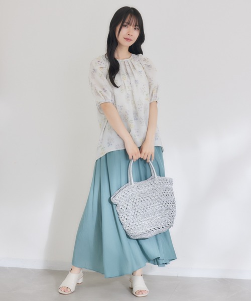KATHARINE ROSS（キャサリンロス）の「【KATHARINE ROSS】メタリックヤーンバッグ（かごバッグ・レディース・シルバー/ブラック・MEDIUM）」の18枚目の写真