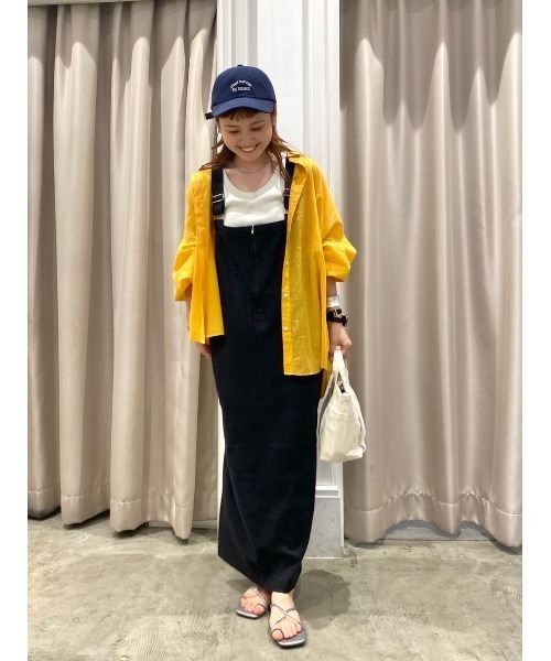 AMERICAN HOLIC(アメリカンホリック)の「接触冷感+速乾 強撚シアーボイルBIGシャツ(シャツ/ブラウス・レディース・オフホワイト/サックスブルー/ブラック/オレンジ・M/L)」の10枚目の写真