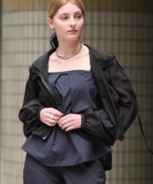 Mia   （ミア）の「シアーフーディーブルゾン（ブルゾン）」