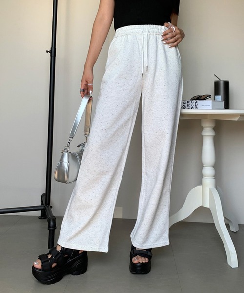 STONE  ホワイト スウェットパンツ レディース NEUCLASSICS スウェットパンツ クラウドホワイト