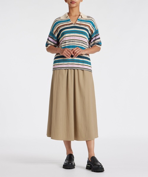 PoulSmith／ポールスミスジーンズ（L）マルチボーダーウールニットセーター Paul Smith ポール スミス 長袖ニット メンズ COLOR SWEATER
