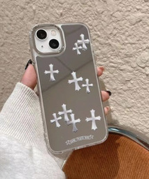 SILVER BULLET（シルバーバレット）の「『SBLTR』iPhone 7/8/SE(第2/第3世代) iPhone XS/X iPhone XR iPhone11 iPhone12 iPhone13 iPhone14 Pro/Pro Max/Plus 鏡面クロスデザイン iphoneケース スマホカバー（スマホケース/カバー・レディース）」