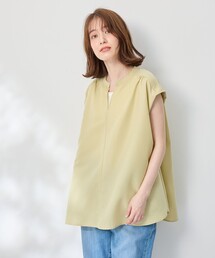 ギャザーショートスリーブブラウス