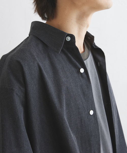 417 EDIFICE（フォーワンセブンエディフィス）の「【LE JAPON】デニムシャツ（シャツ/ブラウス・メンズ・ブルー系その他/ブラック・LARGE/MEDIUM/SMALL）」の11枚目の写真