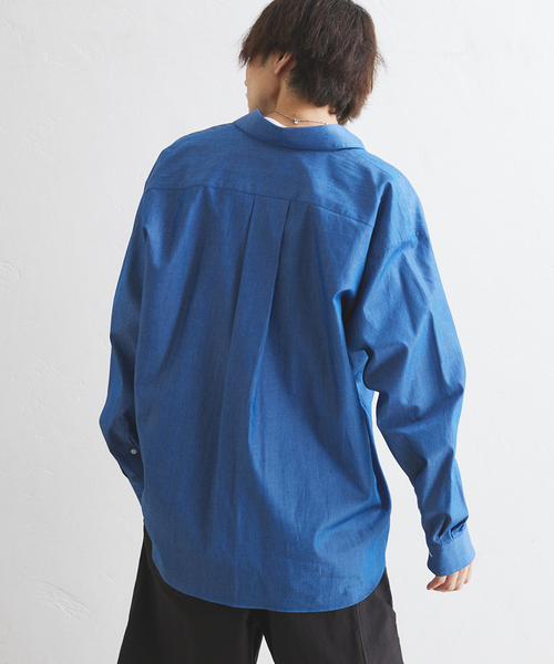 417 EDIFICE（フォーワンセブンエディフィス）の「【LE JAPON】デニムシャツ（シャツ/ブラウス・メンズ・ブルー系その他/ブラック・LARGE/MEDIUM/SMALL）」の14枚目の写真