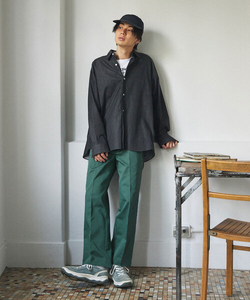 417 EDIFICE（フォーワンセブンエディフィス）の「【LE JAPON】デニムシャツ（シャツ/ブラウス・メンズ・ブルー系その他/ブラック・LARGE/MEDIUM/SMALL）」の18枚目の写真