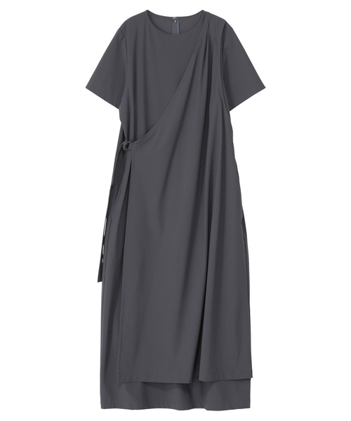 ZUCCa（ズッカ）の「ストレッチリサイクルナイロン / ワンピース / (O)（ワンピース・レディース・ネイビー/ブラウン/ダークグレー・M size）」の4枚目の写真