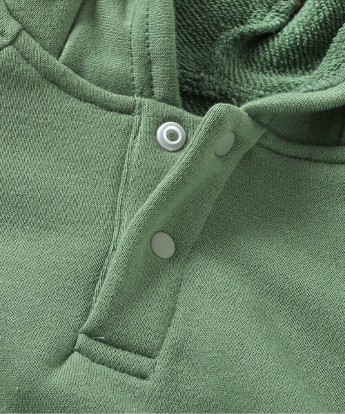 Ampersand（アンパサンド）の「アニマルロンパス（ロンパース・キッズ・グリーン/アイボリー・60/70/80）」の5枚目の写真