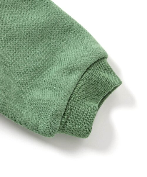 Ampersand（アンパサンド）の「アニマルロンパス（ロンパース・キッズ・グリーン/アイボリー・60/70/80）」の4枚目の写真