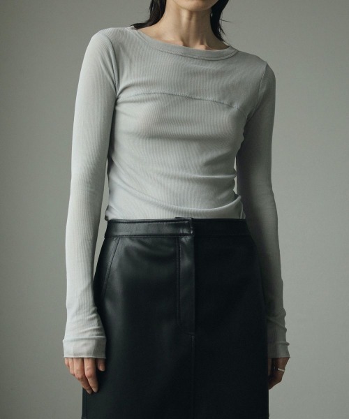 anuke（アンヌーク）の「anuke Ecoleather Tight Skirt エコレザー