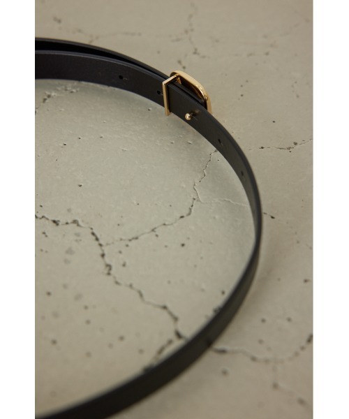 RIM.ARK（リムアーク）の「Simply leather belt シンプルレザーベルト（ベルト・レディース・シルバー/ゴールド・FREE）」の14枚目の写真