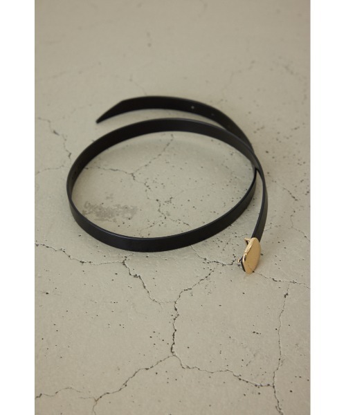 RIM.ARK（リムアーク）の「Simply leather belt シンプルレザーベルト（ベルト・レディース・シルバー/ゴールド・FREE）」の16枚目の写真