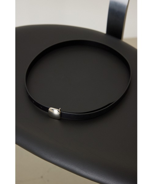 RIM.ARK（リムアーク）の「Simply leather belt シンプルレザーベルト（ベルト・レディース・シルバー/ゴールド・FREE）」の4枚目の写真