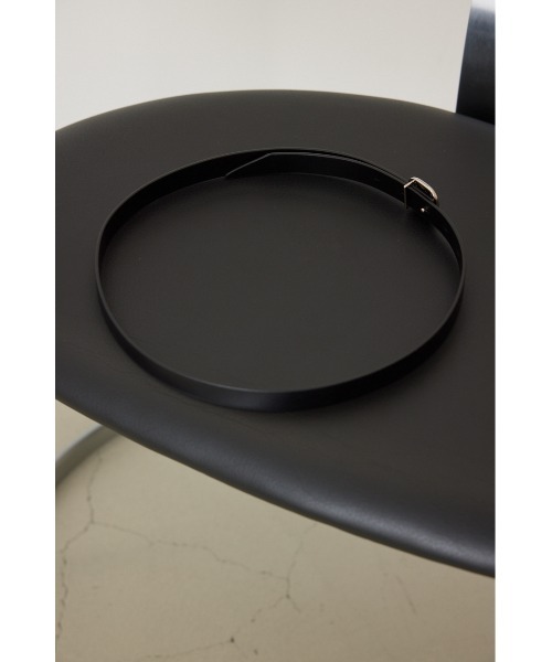 RIM.ARK（リムアーク）の「Simply leather belt シンプルレザーベルト（ベルト・レディース・シルバー/ゴールド・FREE）」の6枚目の写真