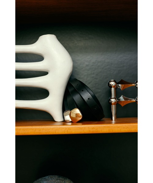 RIM.ARK（リムアーク）の「Simply leather belt シンプルレザーベルト（ベルト・レディース・シルバー/ゴールド・FREE）」の18枚目の写真