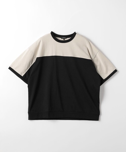 green label relaxing(グリーンレーベルリラクシング)の「TJ パネル切り替え ビッグ Tシャツ / キッズ 140cm-160cm - 吸水速乾 -(Tシャツ/カットソー・キッズ・ブラック/ダークグリーン/ネイビー・140cm/150cm/160cm)」の9枚目の写真