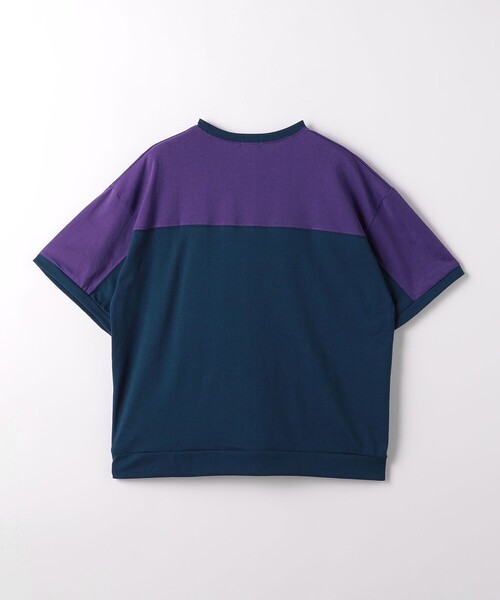 green label relaxing(グリーンレーベルリラクシング)の「TJ パネル切り替え ビッグ Tシャツ / キッズ 140cm-160cm - 吸水速乾 -(Tシャツ/カットソー・キッズ・ブラック/ダークグリーン/ネイビー・140cm/150cm/160cm)」の13枚目の写真