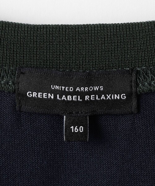 green label relaxing(グリーンレーベルリラクシング)の「TJ パネル切り替え ビッグ Tシャツ / キッズ 140cm-160cm - 吸水速乾 -(Tシャツ/カットソー・キッズ・ブラック/ダークグリーン/ネイビー・140cm/150cm/160cm)」の16枚目の写真