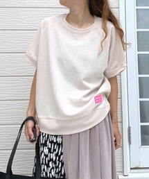 Q | ワッペン付き半袖スウェット(スウェット)