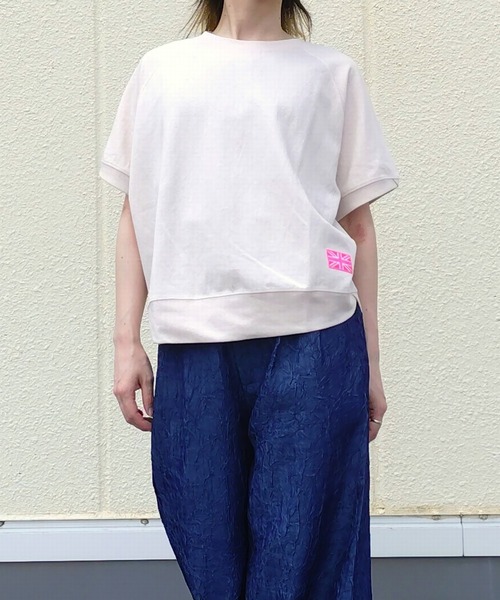 Q(キュー)の「ワッペン付き半袖スウェット(スウェット・レディース・ブラック/グリーン/ベージュ・MEDIUM)」の18枚目の写真