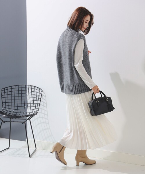 B:MING by BEAMS(ビーミングバイビームス)の「B:MING by BEAMS / EDWARD ハイネック ベスト(ニット/セーター・レディース・ライトグレー/ブラック/ブラウン系その他・ONE SIZE)」の14枚目の写真