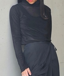 長袖シャツシアーベロア