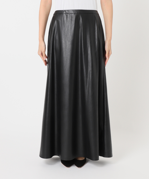 AP STUDIO（エーピーストゥディオ）の「フェイクレザースカート（スカート・レディース・ブラック・34/36/38/40）」の10枚目の写真