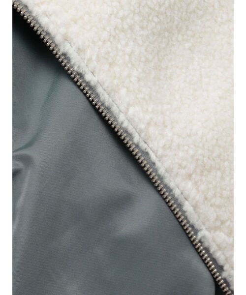 LAGUNAMOON（ラグナムーン）の「ビッグカラーショートMA-1（MA-1・レディース・カーキ/ブラック/アイボリー・FREE）」の12枚目の写真