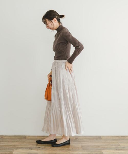 ITEMS URBANRESEARCH（アイテムズ アーバンリサーチ）の「モチモチハイネックリブニット（ニット/セーター・レディース・ブルー/チャコールグレー/ブラック/アイボリー/レッド/ピンク・FREE）」の19枚目の写真