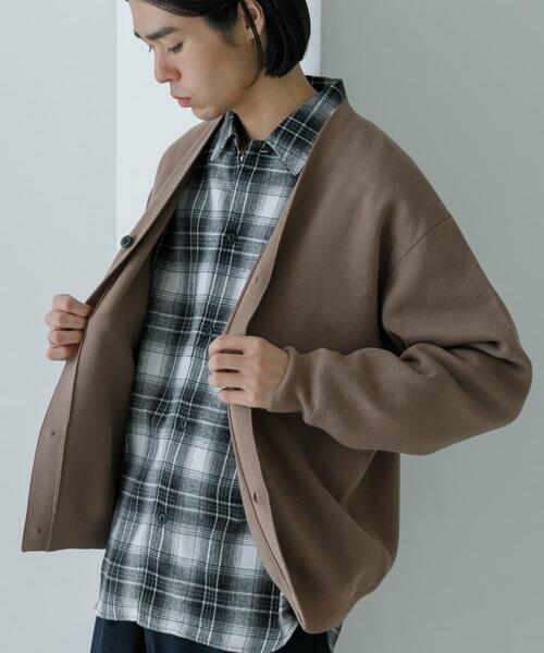 URBAN RESEARCH（アーバンリサーチ）の「『洗濯可』ウォッシャブルミラノリブカーディガン（カーディガン/ボレロ・メンズ・グリーン/ベージュ/ネイビー・MEDIUM/LARGE/X-LARGE）」の11枚目の写真