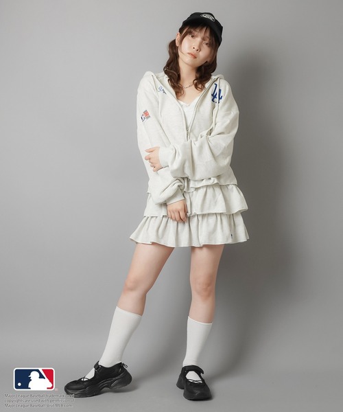 MLB/メジャーリーグベースボール】ショートジップパーカー