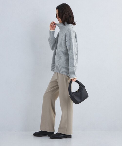 カラーネップ タートルネック ニット プルオーバー green label relaxing（グリーンレーベルリラクシング）の