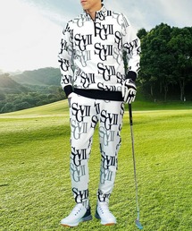 Malbon ゴルフウェア 上下セット 総柄プリーツスカート付き 限定カラ ⛳✨ Malbon ゴルフウェア上下セット 軽量トップス＆プリーツスカート