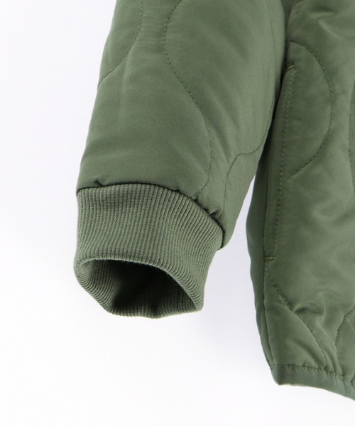 BRANSHES（ブランシェス）の「【キルティング】中綿ジャケット（ノーカラージャケット・キッズ・ブラック/アイボリー/カーキ・110cm/150cm/140cm/130cm/120cm/100cm/90cm）」の13枚目の写真