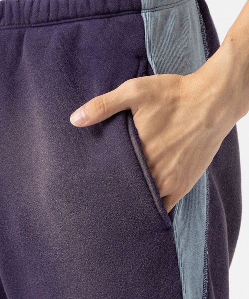 Needles(ニードルス)の「【Needles/ニードルズ】2-Tone String Sweat Pant - Cotton French Terry(スウェットパンツ・メンズ・パープル/ベージュ/ブラック・M/S)」の5枚目の写真